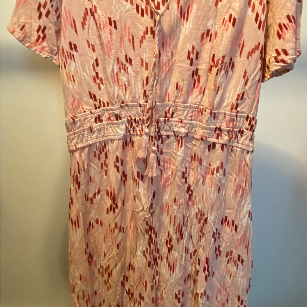 Knox rose maxi dress large short sleeve peach and pinks floor length - Picture 9 of 10
